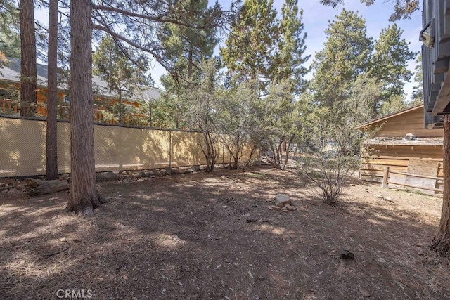 550 Pine Ln, Sugarloaf, CA 92386 - view of yard with fence