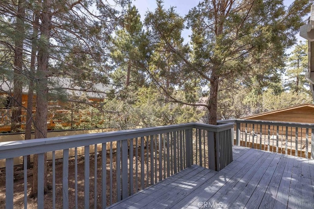 550 Pine Ln, Sugarloaf, CA 92386 - view of deck