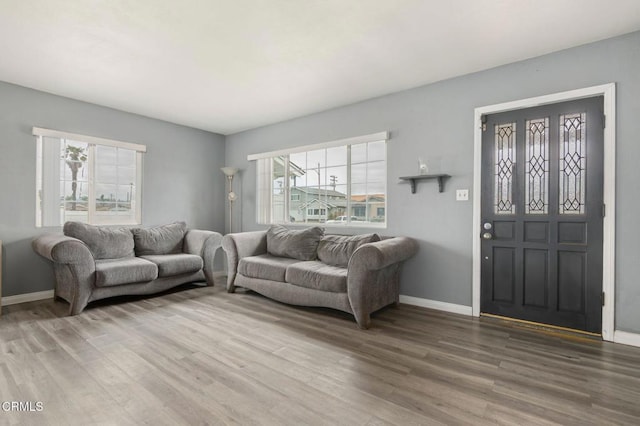309 W Rosa St, Oxnard, CA 93033 - living room with baseboards and wood finished floors