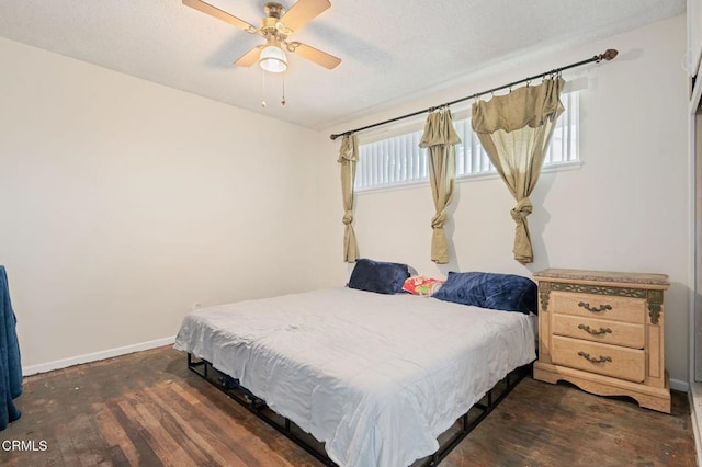 309 W Rosa St, Oxnard, CA 93033 - bedroom featuring a ceiling fan, wood finished floors, and baseboards
