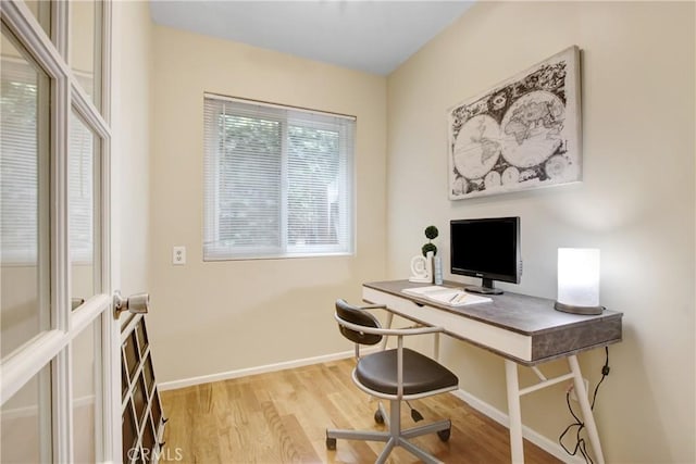 927 Alta Loma Dr, Corona, CA 92882 - office with wood finished floors and baseboards