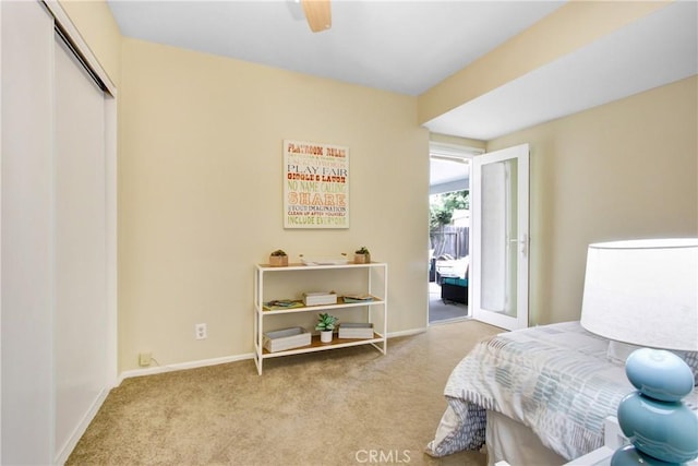 927 Alta Loma Dr, Corona, CA 92882 - bedroom with carpet, ceiling fan, and a closet