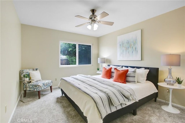 927 Alta Loma Dr, Corona, CA 92882 - carpeted bedroom featuring baseboards and ceiling fan