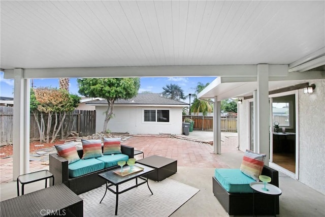 927 Alta Loma Dr, Corona, CA 92882 - fenced backyard featuring a patio area and outdoor lounge area