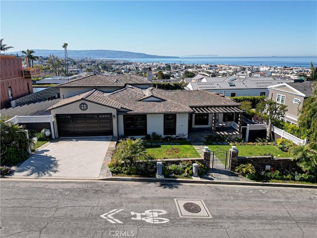 812 8th St, Manhattan Beach, CA 90266 - ranch-style house featuring a fenced front yard, a garage, a gate, and driveway