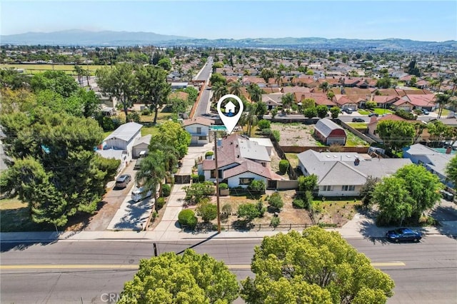 4447 Walnut Ave, Chino, CA 91710 - drone / aerial view featuring a mountain view and a residential view
