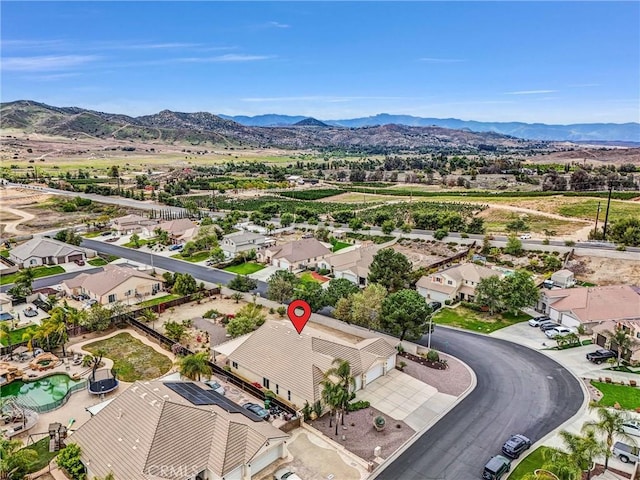 19069 Eldorado Rd, Perris, CA 92570 - aerial view of residential area featuring mountains