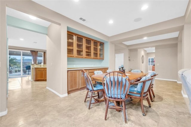 19069 Eldorado Rd, Perris, CA 92570 - dining area featuring baseboards and recessed lighting