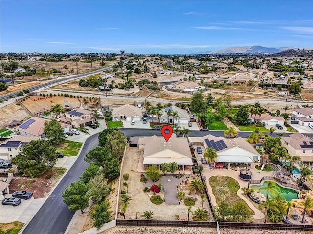 19069 Eldorado Rd, Perris, CA 92570 - aerial view of property's location featuring nearby suburban area and a mountain backdrop