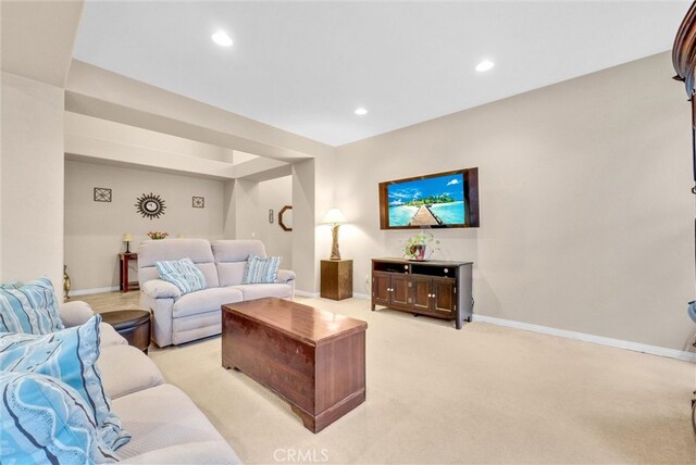 19069 Eldorado Rd, Perris, CA 92570 - living area featuring light colored carpet and recessed lighting