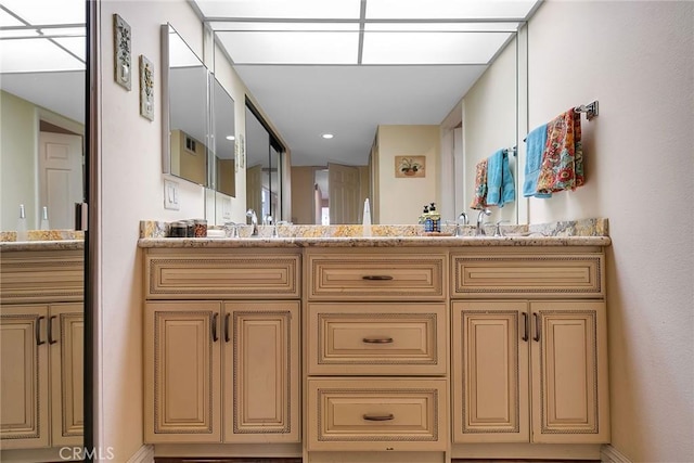 21650 Burbank Blvd Unit 111, Woodland Hills, CA 91367 - full bath featuring double vanity and a sink