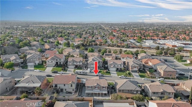 birds eye view of property featuring a residential view