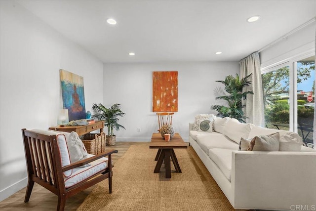 2715 Camino Del Mar, Del Mar, CA 92014 - living room with recessed lighting and baseboards