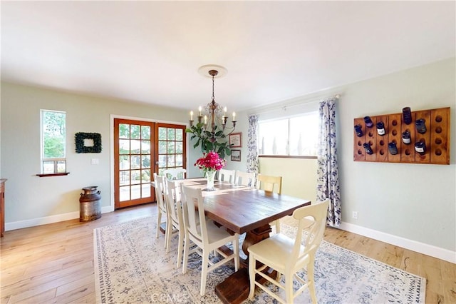 1160 Easy Ln, Nipomo, CA 93444 - dining area with a chandelier, light wood finished floors, and baseboards