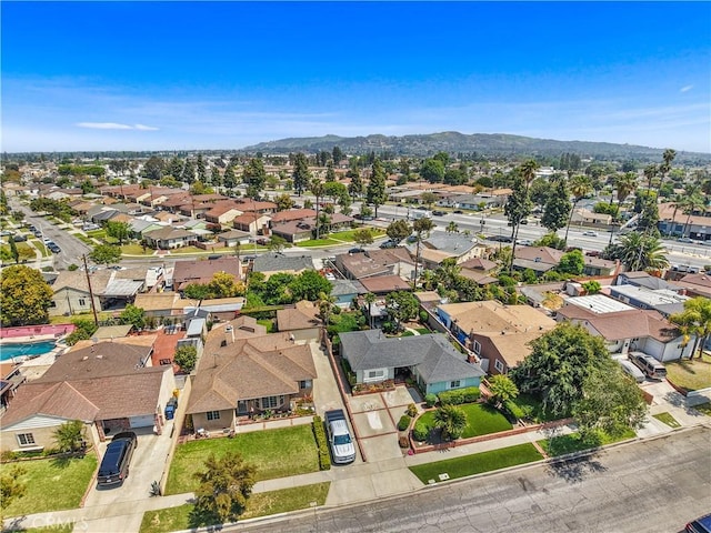 8913 Bexley Dr, Pico Rivera, CA 90660 - bird's eye view with a residential view and a mountain view