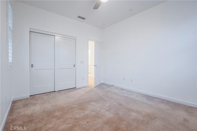 556 W Baseline Rd, Claremont, CA 91711 - unfurnished bedroom featuring baseboards, visible vents, and carpet flooring