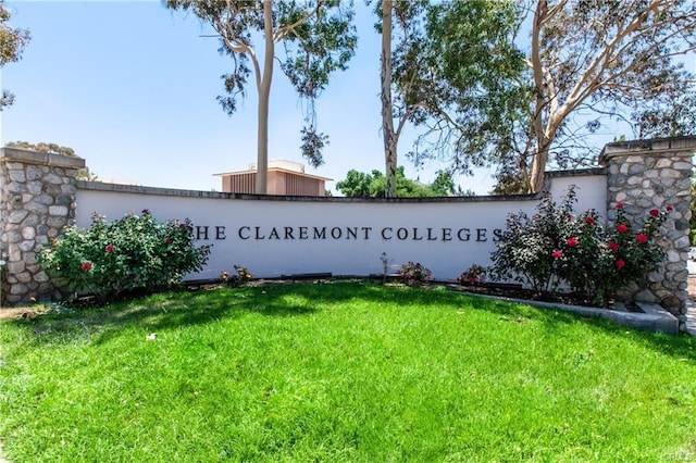 556 W Baseline Rd, Claremont, CA 91711 - community sign featuring a yard