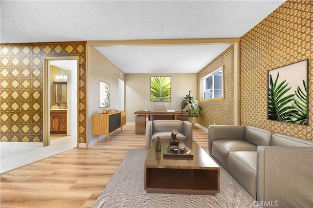 20908 New Hampshire Ave, Torrance, CA 90502 - community lobby with wallpapered walls and a textured ceiling