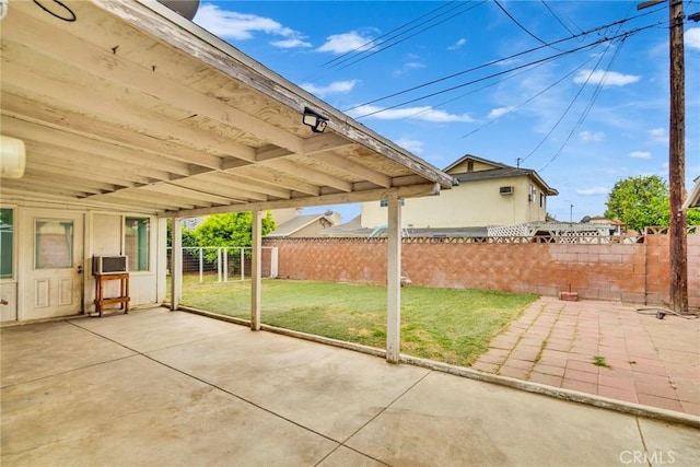 view of patio / terrace with a fenced backyard