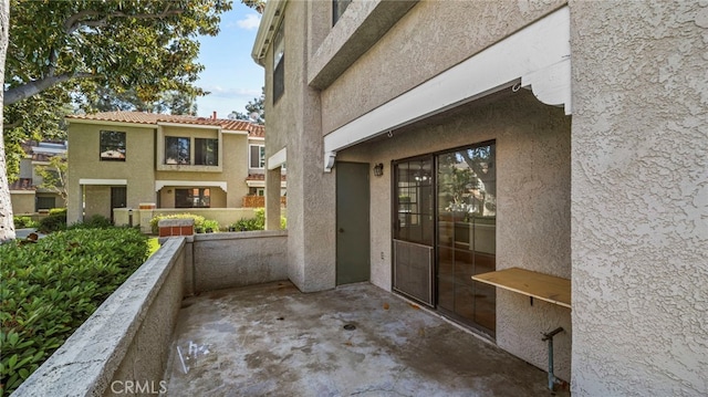 view of patio / terrace with a balcony