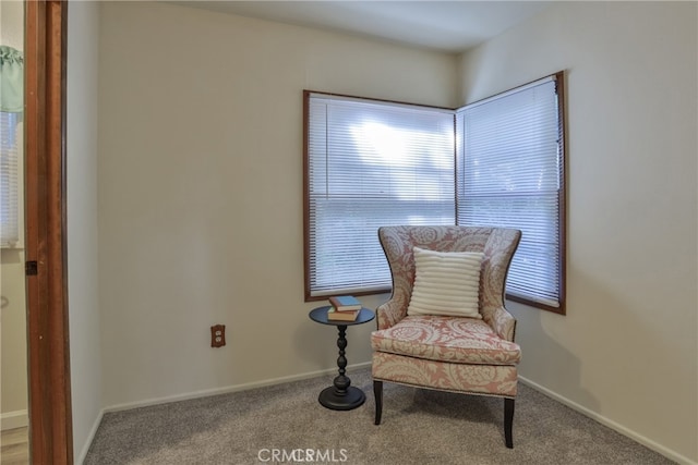 23800 Scenic Dr, Crestline, CA 92325 - living area with carpet and baseboards