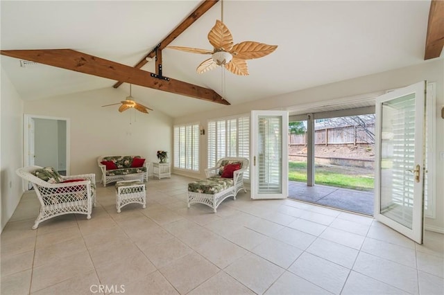 4397 N Skylark Ct, Moorpark, CA 93021 - sunroom / solarium featuring beam ceiling