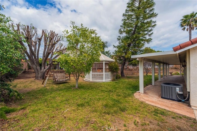 4397 N Skylark Ct, Moorpark, CA 93021 - view of yard featuring central air condition unit and a patio