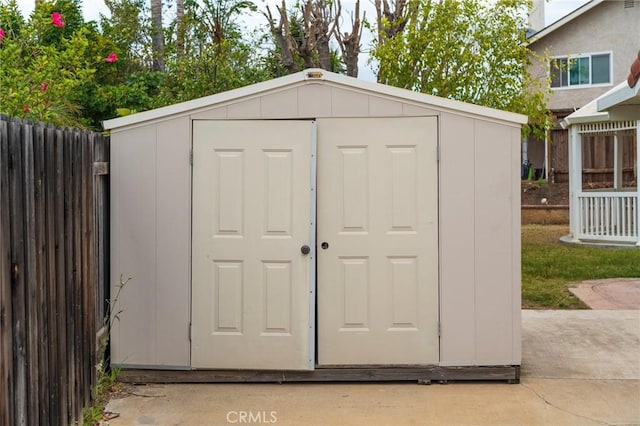 4397 N Skylark Ct, Moorpark, CA 93021 - view of shed featuring fence