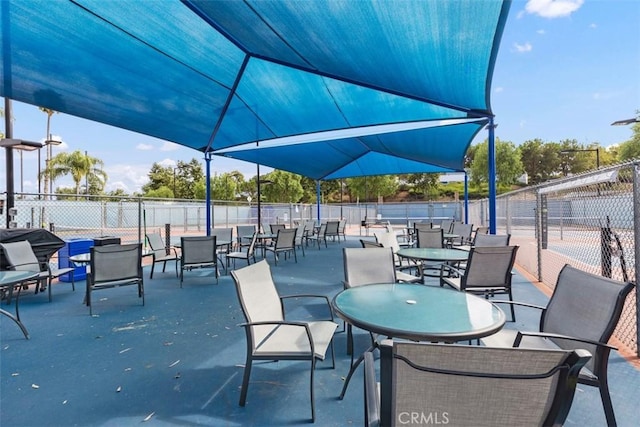 124 Via Estrada Unit D, Laguna Woods, CA 92637 - view of patio / terrace with fence