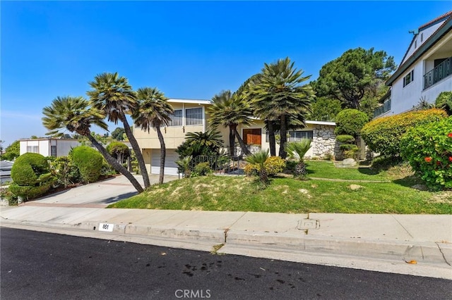 851 Crest Vista Dr, Monterey Park, CA 91754 - view of front of house featuring concrete driveway and a front yard