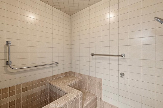 851 Crest Vista Dr, Monterey Park, CA 91754 - full bathroom with tile walls and a tile shower