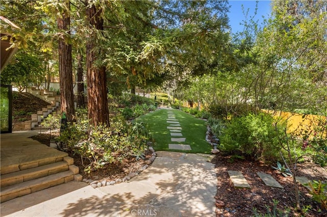 1935 Maverick Ln, North Tustin, CA 92705 - view of yard with stairs