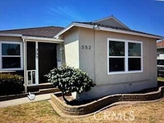 view of home's exterior featuring stucco siding