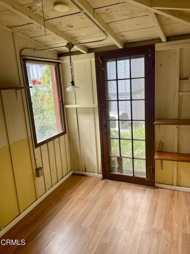 interior space with light wood-style floors