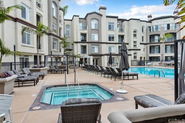 9253 Regents Unit A203, La Jolla, CA 92037 - community pool with a patio and fence