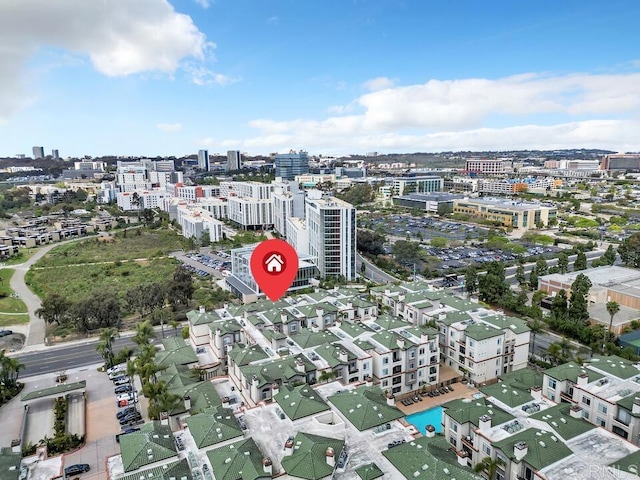 9253 Regents Unit A203, La Jolla, CA 92037 - aerial overview of property's location featuring nearby urban area