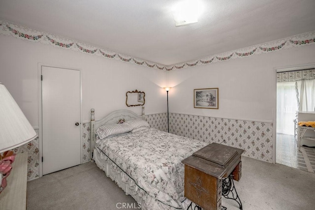 2437 Florence Ave, Arcadia, CA 91007 - carpeted bedroom with wallpapered walls