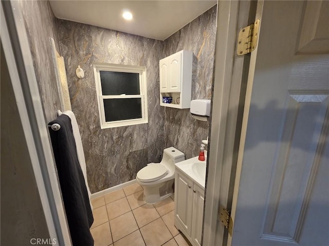 2998 Mary St, Riverside, CA 92506 - bathroom featuring toilet, tile patterned flooring, and vanity