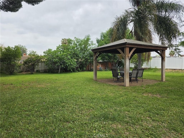 2998 Mary St, Riverside, CA 92506 - view of yard with a fenced backyard and a gazebo