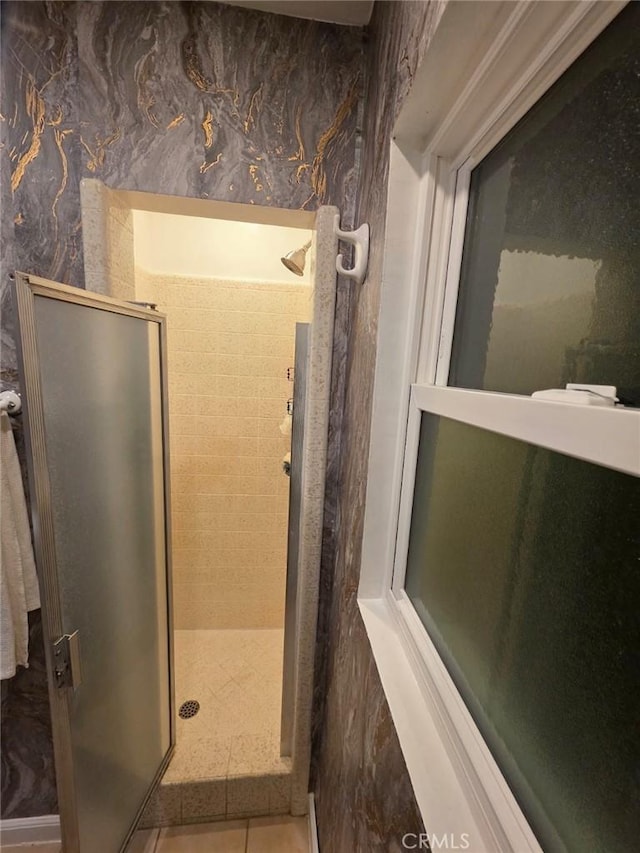 2998 Mary St, Riverside, CA 92506 - full bath with tile patterned flooring and a stall shower