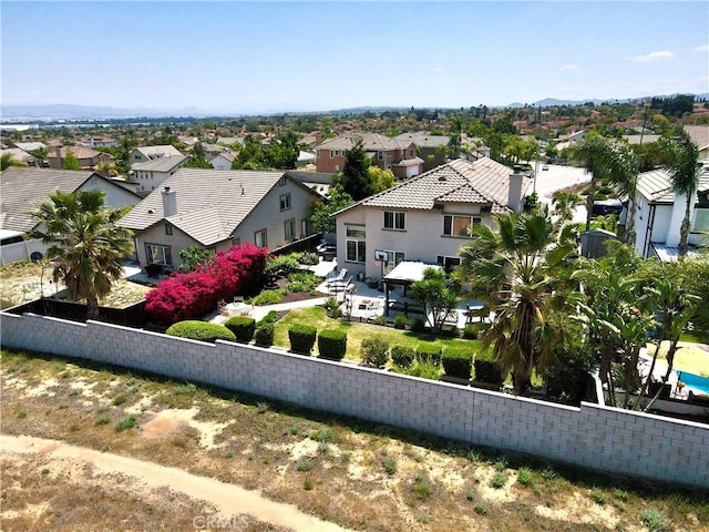 drone / aerial view featuring a residential view
