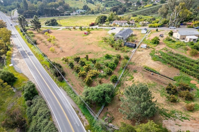 bird's eye view featuring a rural view