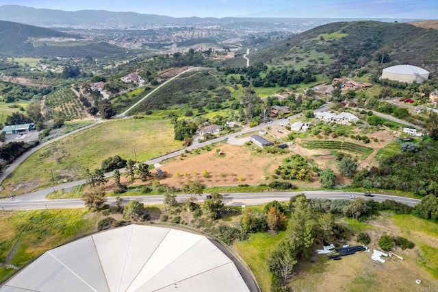 3755 Buena Creek Rd, Vista, CA 92084 - bird's eye view featuring a mountain view