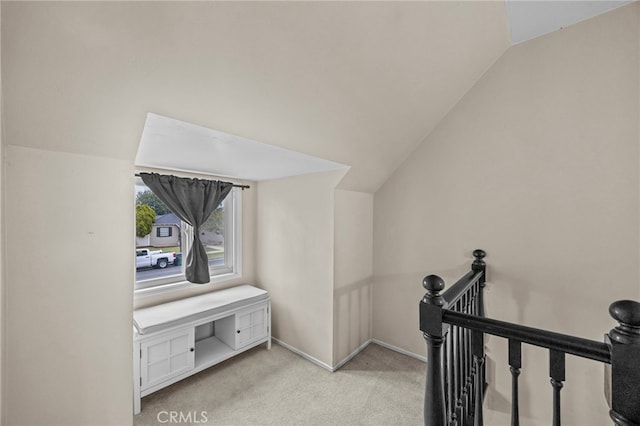 3520 Rosewood Pl, Riverside, CA 92506 - additional living space featuring baseboards, carpet flooring, and lofted ceiling