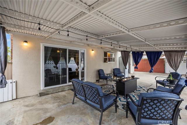 3520 Rosewood Pl, Riverside, CA 92506 - view of patio with fence and an outdoor living space