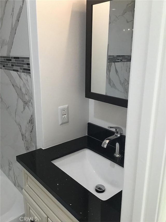 bathroom with vanity