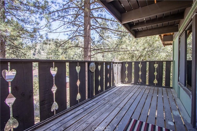 view of wooden terrace
