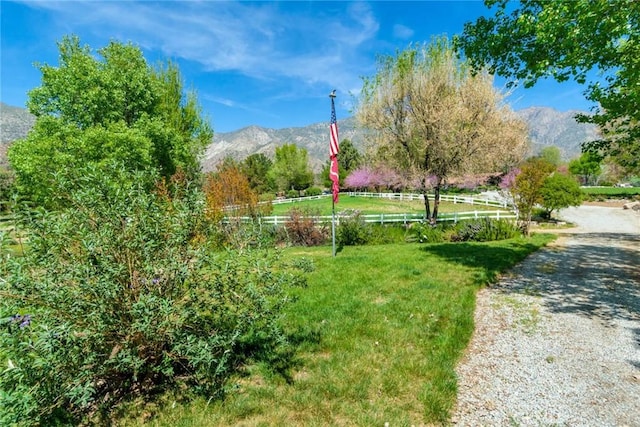 37547 Oak Glen Rd, Oak Glen, CA 92399 - surrounding community featuring a mountain view and a lawn