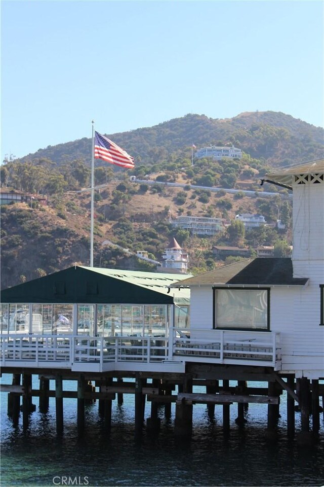 320 Metropole Ave Unit C, Avalon, CA 90704 - dock with a water and mountain view