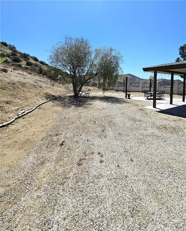 view of yard with a patio